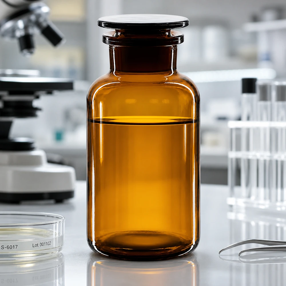 Láhev s kulatým ramenem 500ml hnědá skleněná zátka se širokým hrdlem. Weithalsflasche Braunglas 500ml mit Glasstopfen ideal zur Aufbewahrung lichtempfindlicher Flüssigkeiten