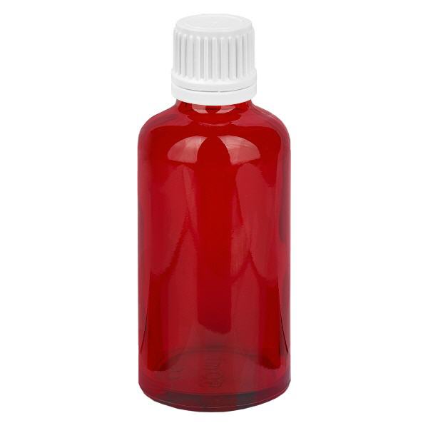 50ml láhev 11mm šroubovací uzávěr bílý uzávěr s ochranou proti manipulaci RedLine UT18/50 50ml láhev 11mm šroubovací uzávěr bílý uzávěr s ochranou proti manipulaci RedLine UT18/50