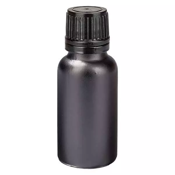 20ml lahvička s kapátkem 1mm tamper-evident uzávěr BlackL. UT18/20