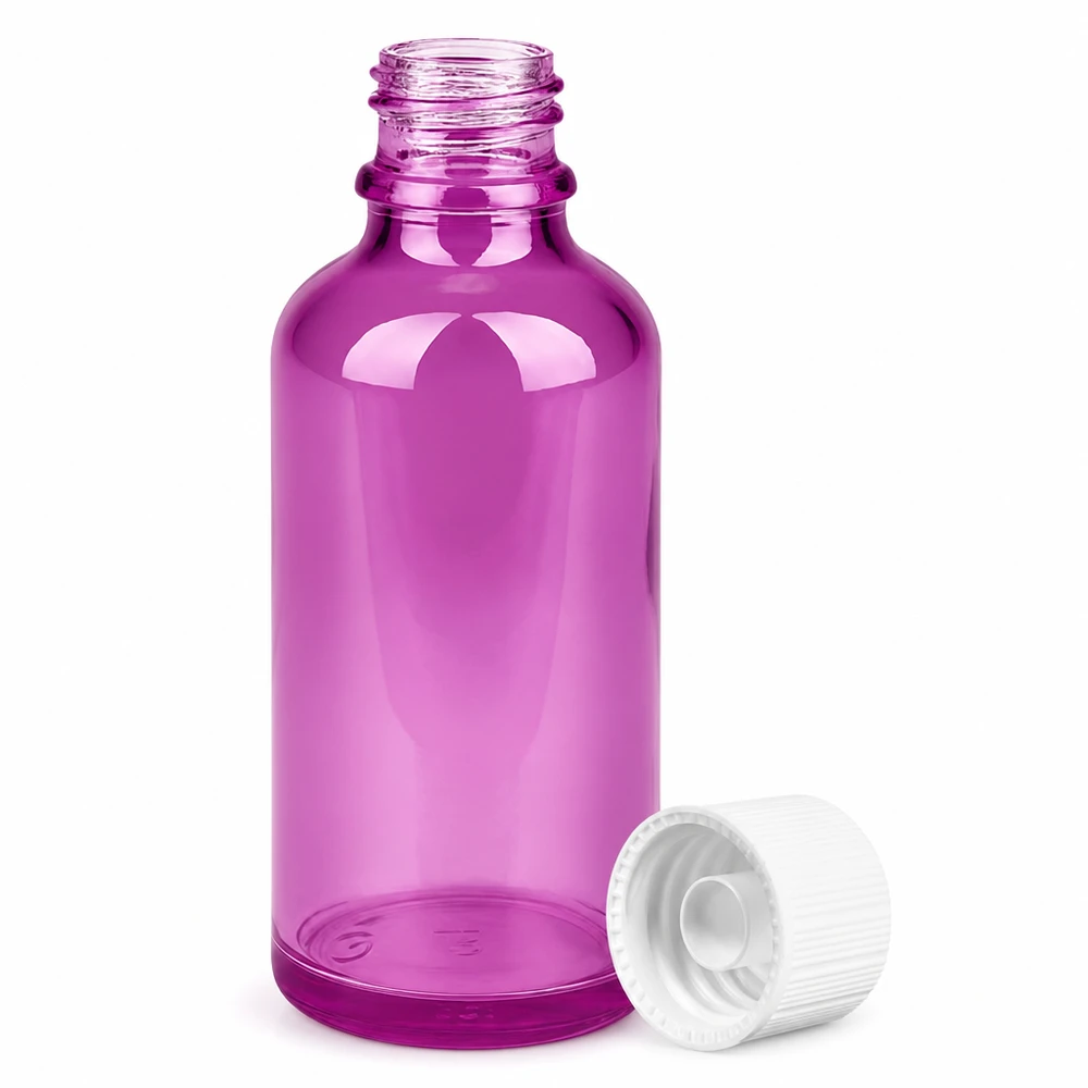 Violette 50ml Flasche mit 11mm Hals ideal für DIY-Kosmetik und homöopathische Mittel