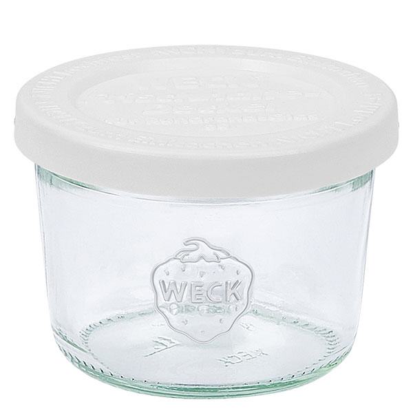 Zava&#345;ovac&#237; sklenice o objemu 80 ml s v&#237;&#269;kem na osv&#283;&#382;en&#237; WECK RR60.