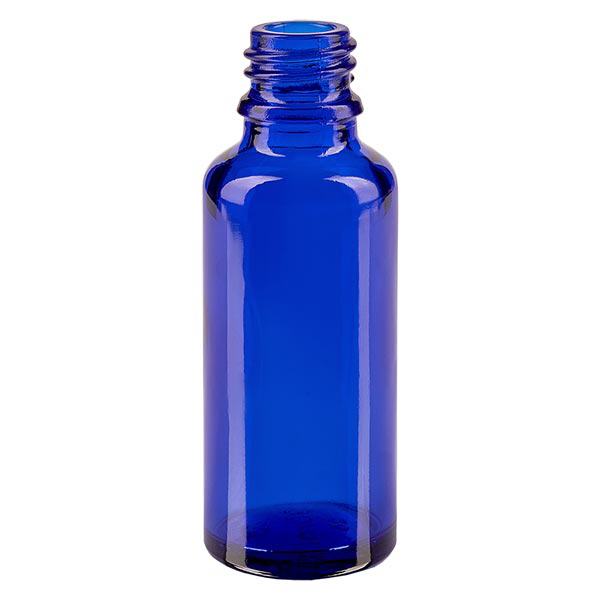 Lahvi&#269;ka s kap&#225;tkem 30ml DIN 18 BLAUGLAS