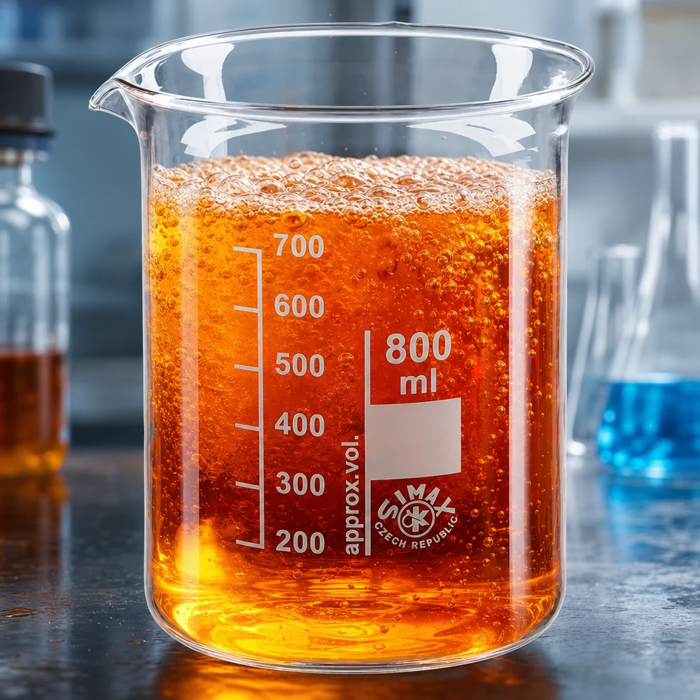 Kádinka 800 ml z borosilikátového skla, nízký tvar Temperaturschockresistentes Becherglas 800ml Borosilikatglas für Heiz- und Kühlprozesse im Labor