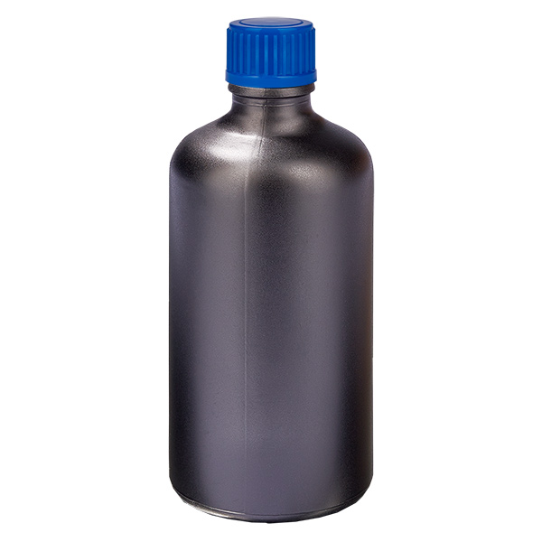 100ml láhev 11mm šroubovací uzávěr modrý standard BlackLine UT18/100 100ml láhev 11mm šroubovací uzávěr modrý standard BlackLine UT18/100