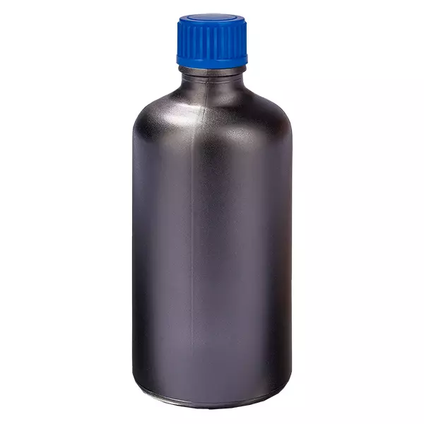100ml láhev 11mm šroubovací uzávěr modrý standard BlackLine UT18/100 100ml láhev 11mm šroubovací uzávěr modrý standard BlackLine UT18/100