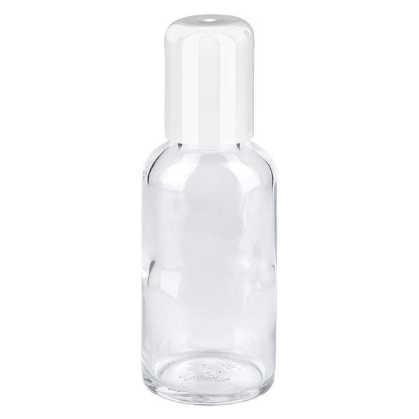30ml roll-on lahvička bílá standardní uzávěr ClearLine UT18/30