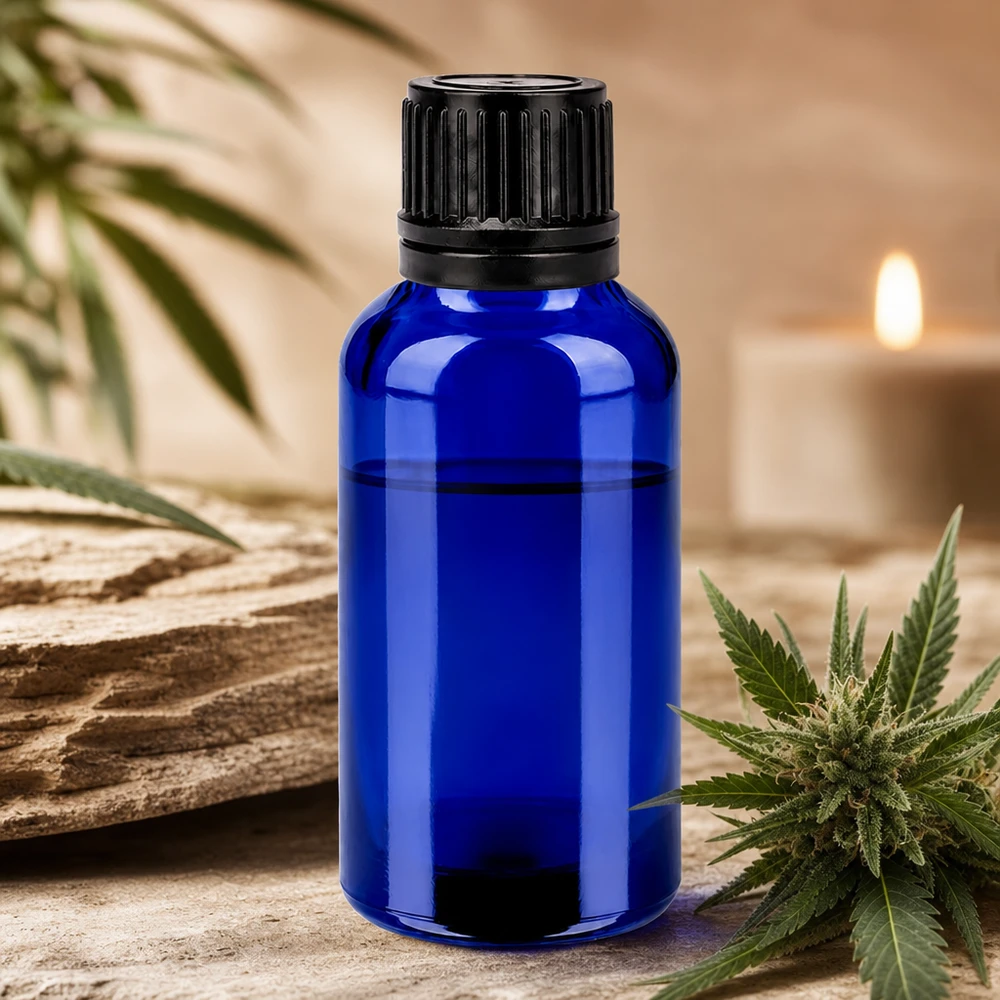 30ml láhev 11mm šroubovací uzávěr černý BlueLine UT18/30. Professionelle 30ml Glasflasche mit 18mm Gewinde für DIY Kosmetik und Öle