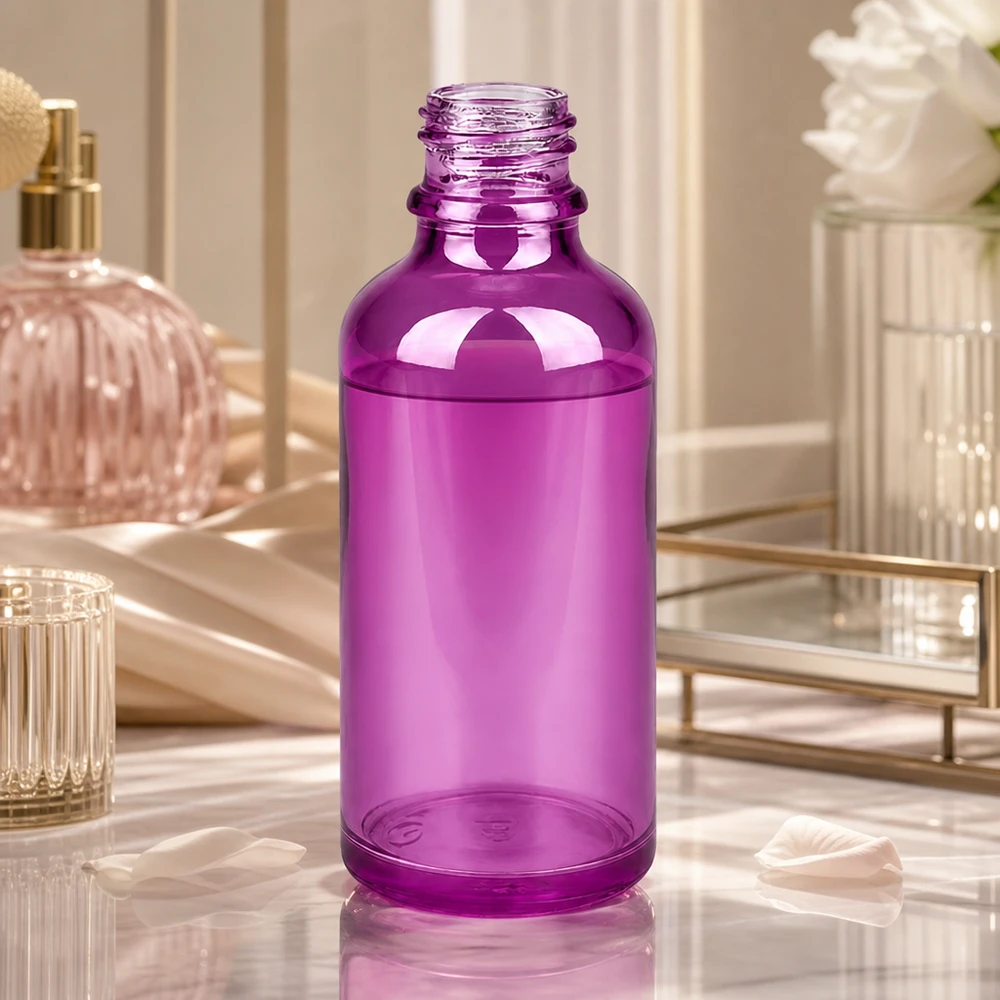 Lichtschutz Glasflasche PurpleLine UT18/50 UNiTWIST 50ml in Violett zum Schutz lichtempfindlicher Substanzen