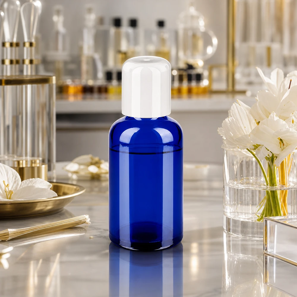 50ml BlueLine Flasche mit präzisem Roll-On Auftrag ideal für Parfümöle und Wellness-Produkte
