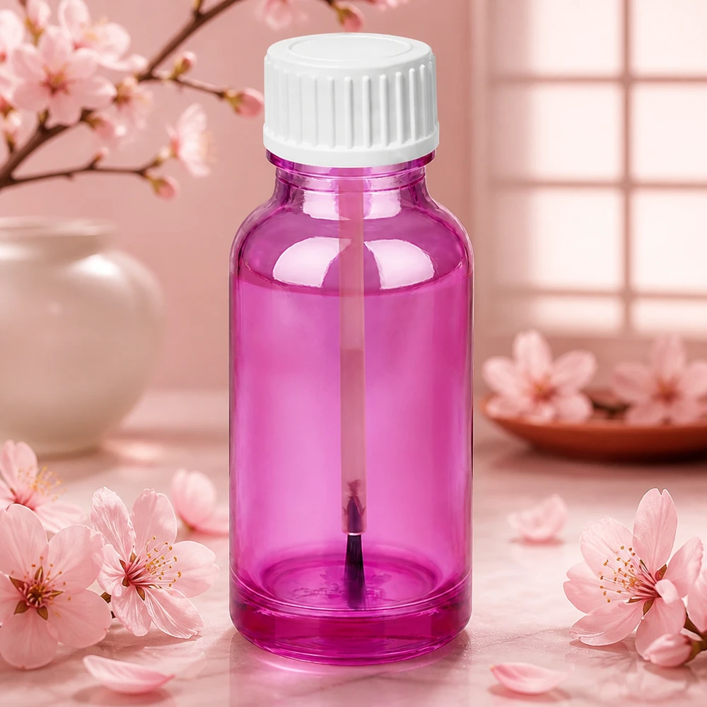 20ml lahvička se štětečkem bílá standardní PurpleLine UT18/20 Premium 20ml Pinselflasche STD Format mit ergonomischem Design für mühelose Anwendung