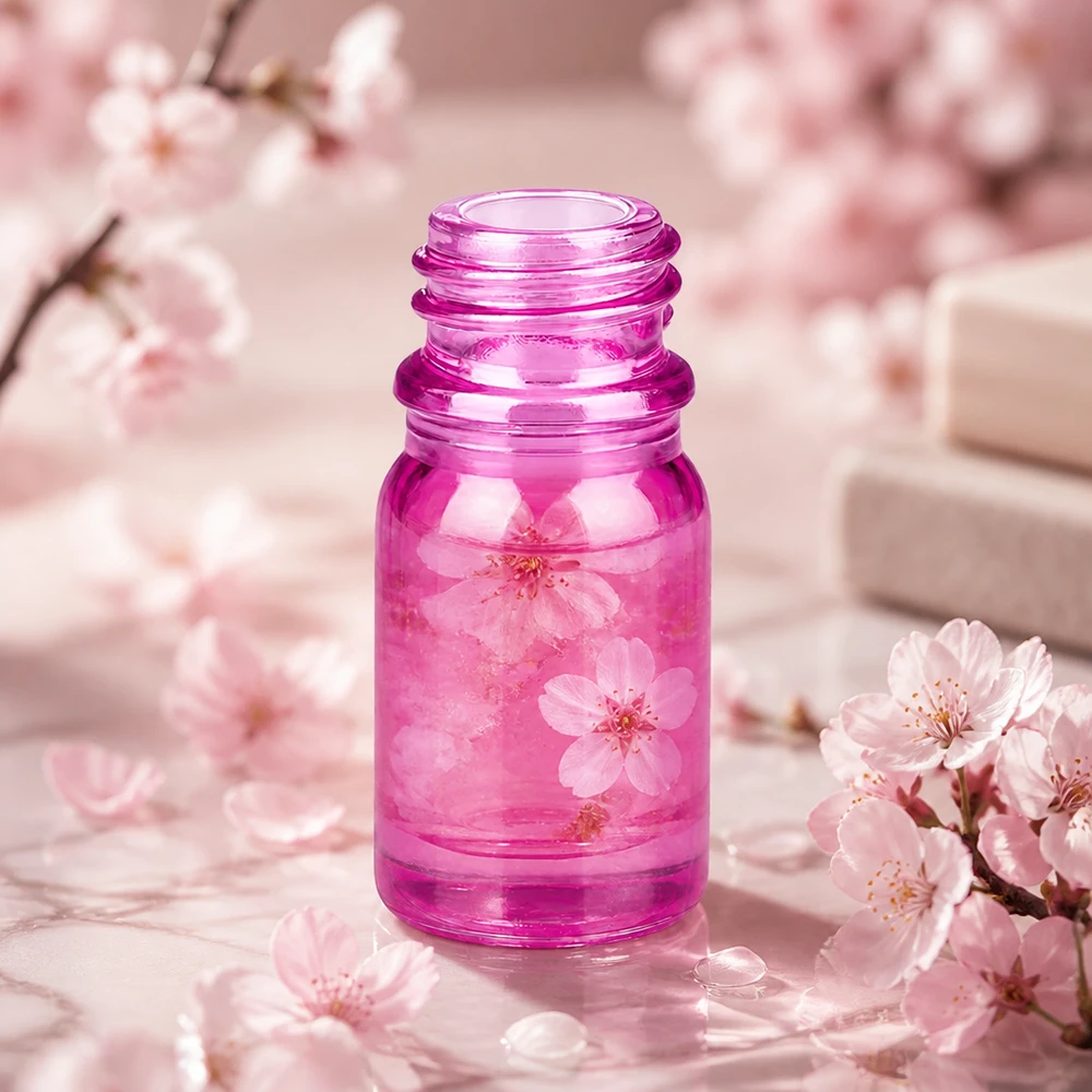 Präzise 5ml Dosierflasche PurpleLine UT18/5 UNiTWIST in stilvollem Violett-Pink für Seren