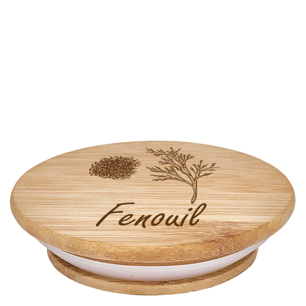 Couvercle en bois "Fenouil" pour WECK RR60 Couvercle en bois "Fenouil" pour WECK RR60