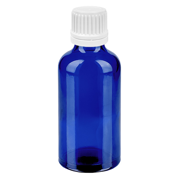 50ml lahvi&#269;ka s kap&#225;tkem 0,7 mm b&#237;l&#225; s uz&#225;v&#283;rem proti neopr&#225;vn&#283;n&#233; manipulaci BlueLine UT18/50.