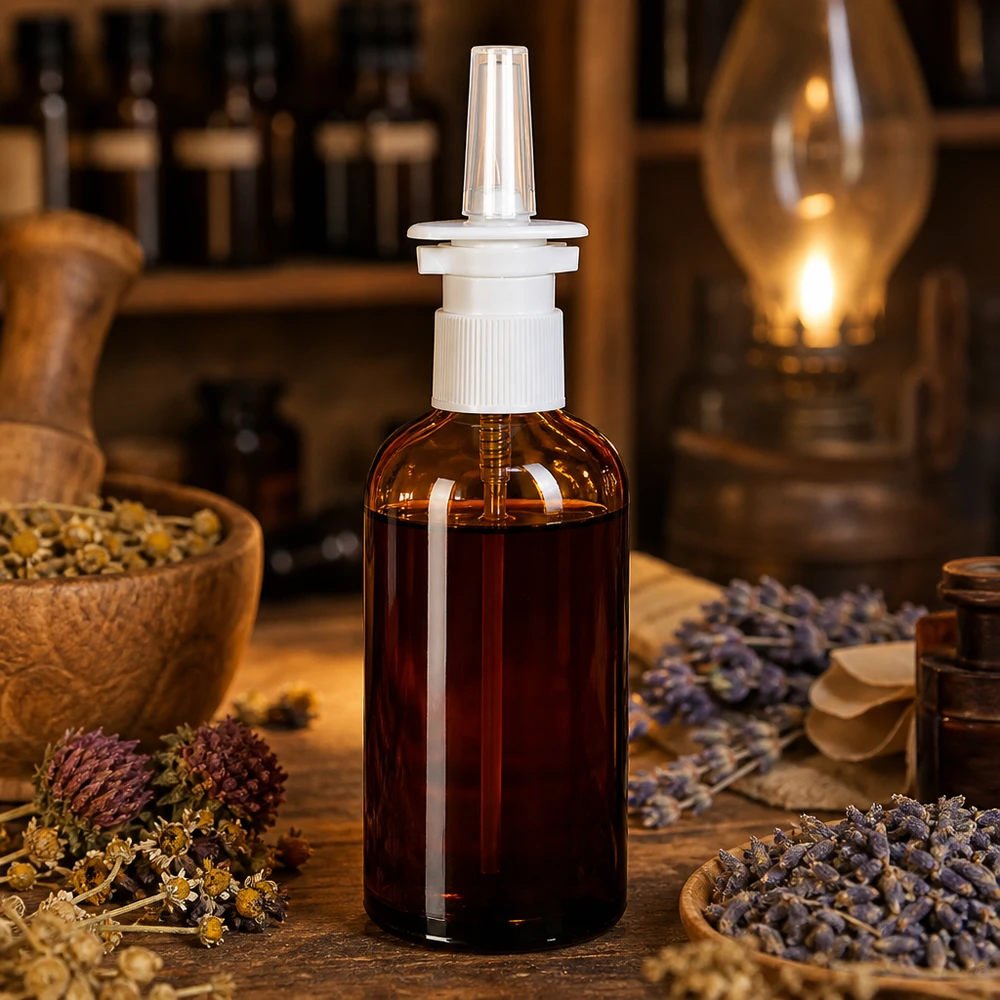 Professionelle 100ml Sprühflasche braun mit ergonomischem Pumpkopf für Dosierung