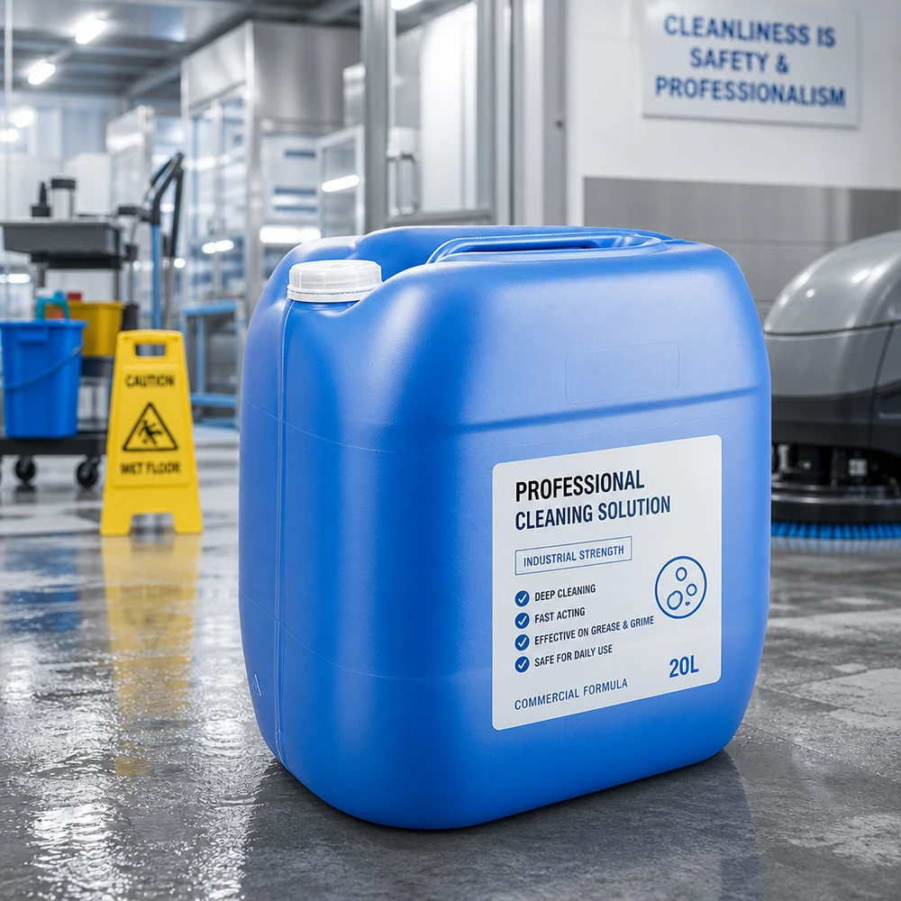 Kanystr 30 litrů modrý bez uzávěru Chemikalienbeständiger Kanister 30 Liter blau ohne Deckel für Bodenreiniger und Industriechemikalien