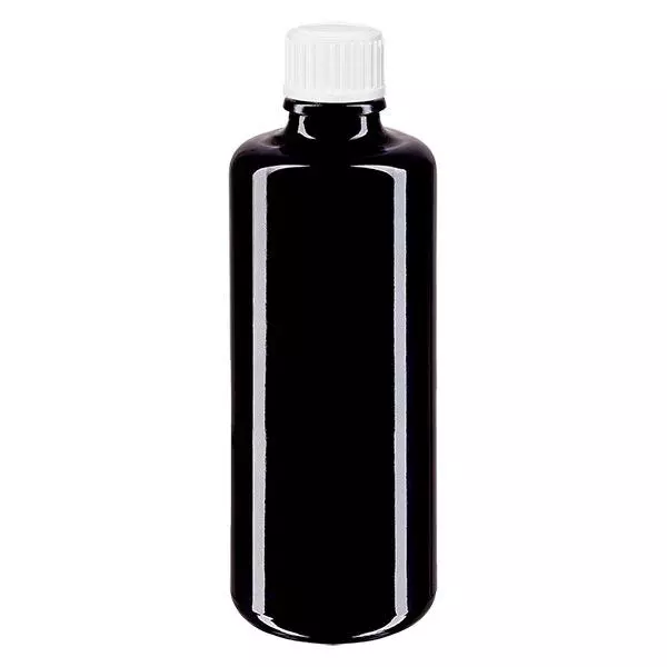 Lékárenská lahvička fialová 50ml kapátko bílé 0,8mm standardní uzávěr. Lékárenská lahvička fialová 50ml kapátko bílé 0,8mm standardní uzávěr.