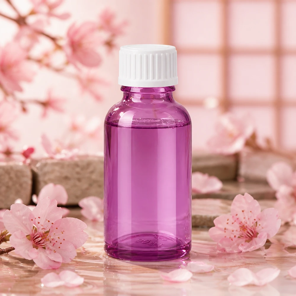 30ml Apothekerglas in leuchtendem Violett ideal für selbstgemachte Tinkturen und Extrakte