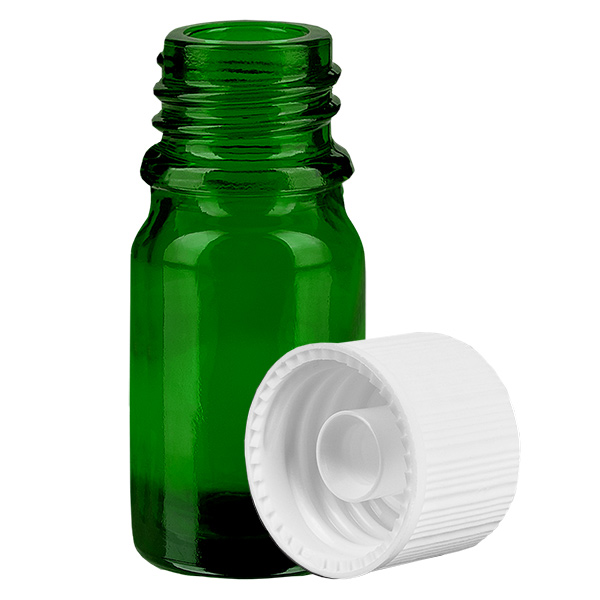 5ml láhev 11mm šroubovací uzávěr bílá Standard GreenLine UT18/5 5ml láhev 11mm šroubovací uzávěr bílá Standard GreenLine UT18/5