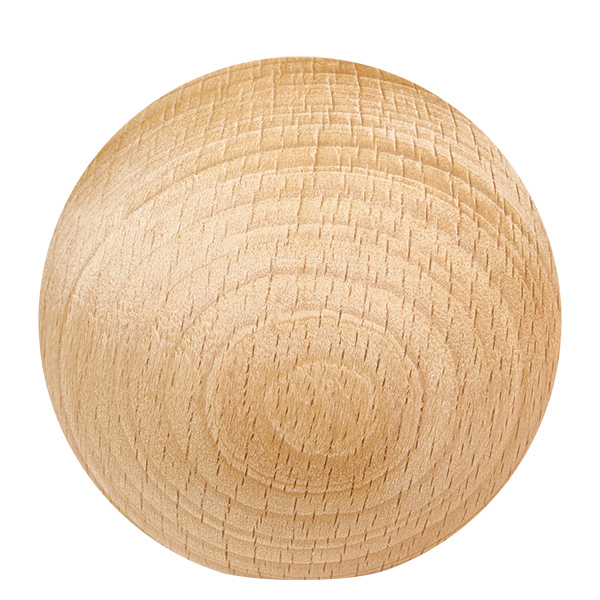 UNiTWIST dřevěná koule (buk) pro WECK RR60 UNiTWIST Holzkugel Buche einzeln Detailansicht Holzmaserung sichtbar WECK RR60 Deckelgriff Ersatz