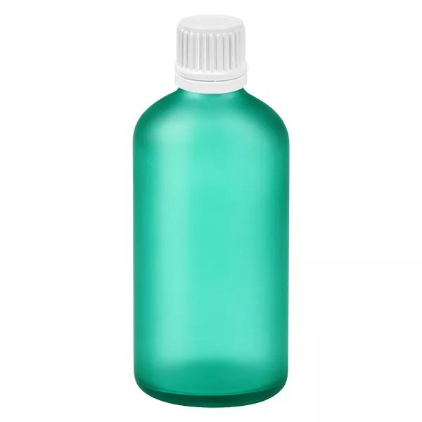 100ml láhev 11mm šroubovací uzávěr bílý uzávěr s ochranou proti manipulaci GreenLine UT18/100 100ml láhev 11mm šroubovací uzávěr bílý uzávěr s ochranou proti manipulaci GreenLine UT18/100