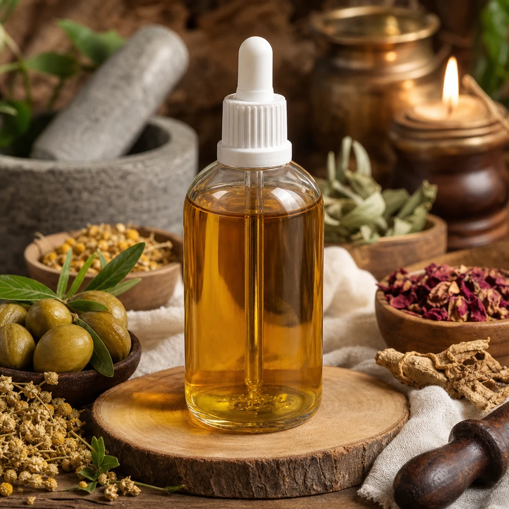 100ml pipetovací láhev bílá s uzávěrem s ochranou proti manipulaci ClearLine UT18/100 Hochwertige 100ml Ölflasche ClearLine weißer Pipettenaufsatz für Naturheilkunde