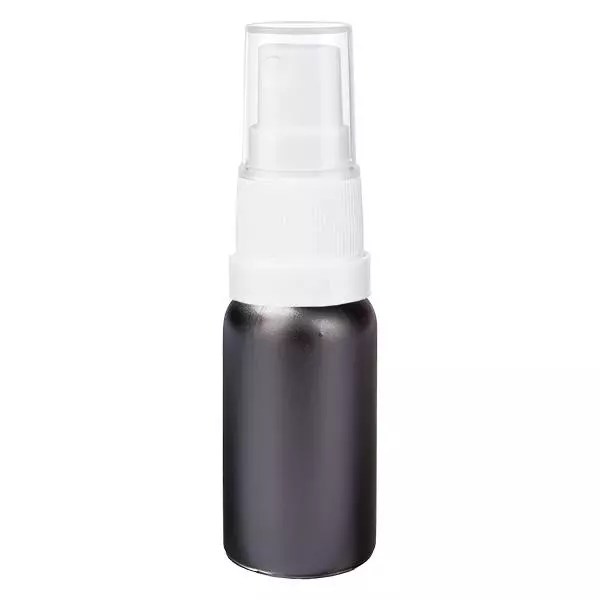 20ml rozprašovací lahvička s bílým uzávěrem BlackLine UT18/20 20ml rozprašovací lahvička s bílým uzávěrem BlackLine UT18/20