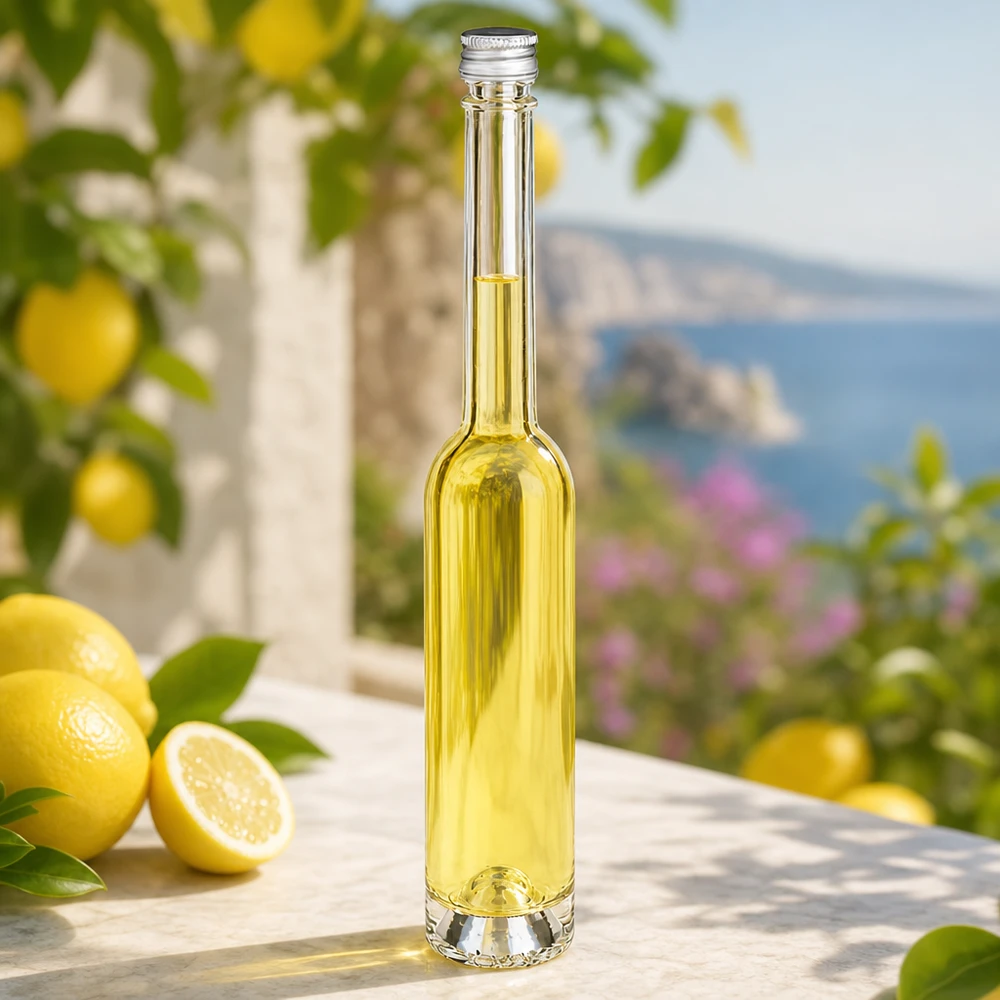 100ml Glasflasche "Toni" + Schraubverschluss silber UNiTWIS 100ml Glasflasche Toni silber - hochwertige Verpackung für hausgemachte Destillate