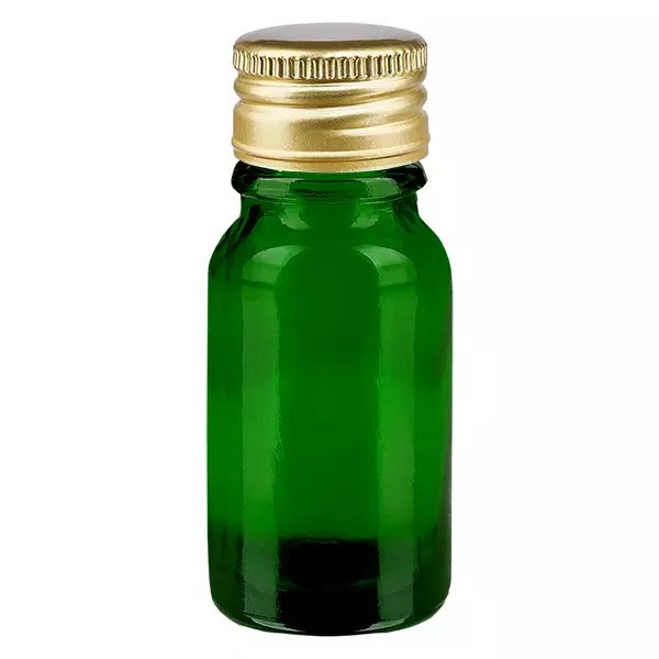 10ml lahvička 11mm šroubovací uzávěr Alu-Gold Standard GreenL. UT18/10 10ml lahvička 11mm šroubovací uzávěr Alu-Gold Standard GreenL. UT18/10