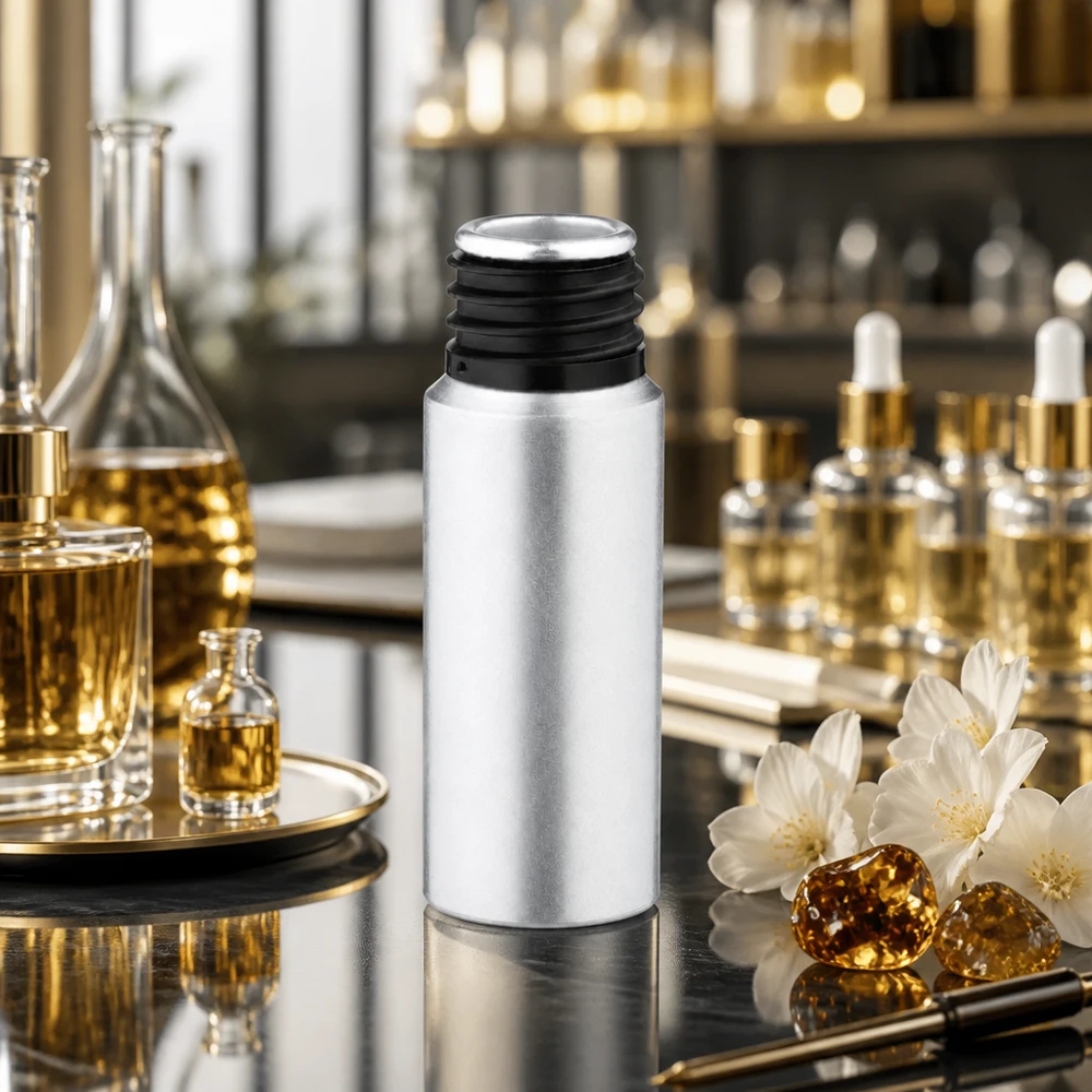 Schlanke 20ml gebeizte Aluflasche mit platzsparendem Design ideal für kleine Produktmengen