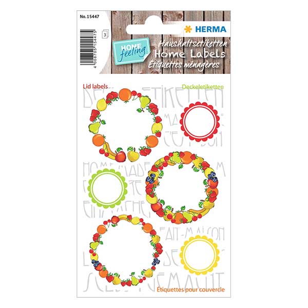 Etikety na v&#237;&#269;ko &quot;Ovoce&quot; (18 samolepek) &#248;24/43 mm