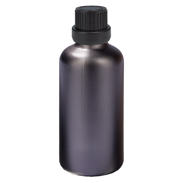 50ml láhev 11mm šroubovací uzávěr černý uzávěr s ochranou proti manipulaci BlackLine UT18/50 50ml láhev 11mm šroubovací uzávěr černý uzávěr s ochranou proti manipulaci BlackLine UT18/50