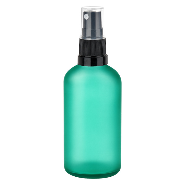 100ml lahev s rozprašovačem černá/průhledná standardní uzávěr GreenLine UT18/100 100ml lahev s rozprašovačem černá/průhledná standardní uzávěr GreenLine UT18/100