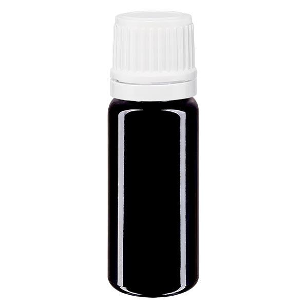 Lékárenská lahvička violet 10ml šroubovací uzávěr bílý nedovolená manipulace s uzávěrem. Lékárenská lahvička violet 10ml šroubovací uzávěr bílý nedovolená manipulace s uzávěrem.