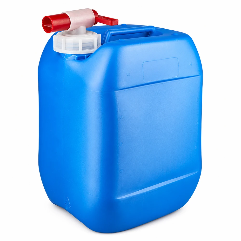 Lebensmittelechter blauer Kanister 10 Liter mit Auslaufhahn und Schraubdeckel