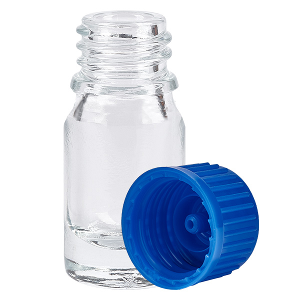 5ml lahvička 11mm šroubovací uzávěr modrá Standard ClearLine UT18/5 5ml lahvička 11mm šroubovací uzávěr modrá Standard ClearLine UT18/5
