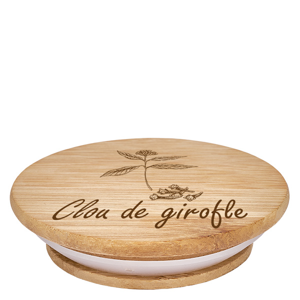 Couvercle en bois "clou de girofle" pour WECK RR60 Couvercle en bois "clou de girofle" pour WECK RR60