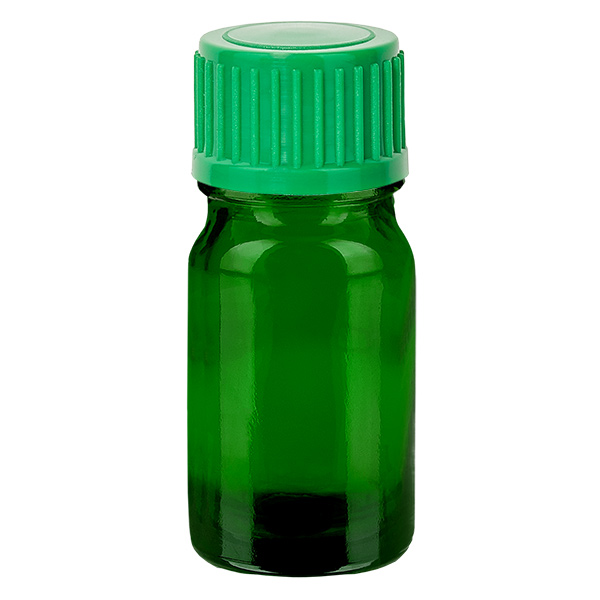 5ml lahvička s kapátkem 0,8 mm zelená standardní uzávěr GreenLine UT18/5 5ml lahvička s kapátkem 0,8 mm zelená standardní uzávěr GreenLine UT18/5