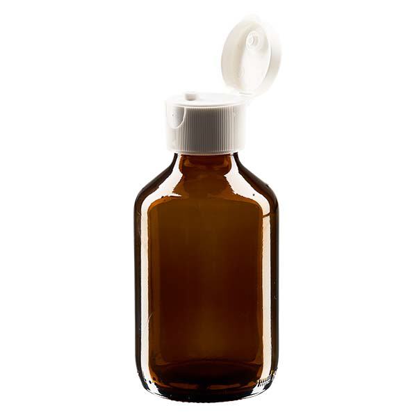 150ml lahvička na léky hnědá, s flip-top uzávěrem ApoGlas 150ml lahvička na léky hnědá, s flip-top uzávěrem ApoGlas