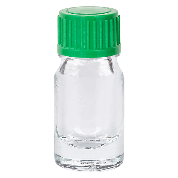5ml lahvička s kapátkem 0,8 mm zelená standardní uzávěr ClearLine UT18/5 5ml lahvička s kapátkem 0,8 mm zelená standardní uzávěr ClearLine UT18/5