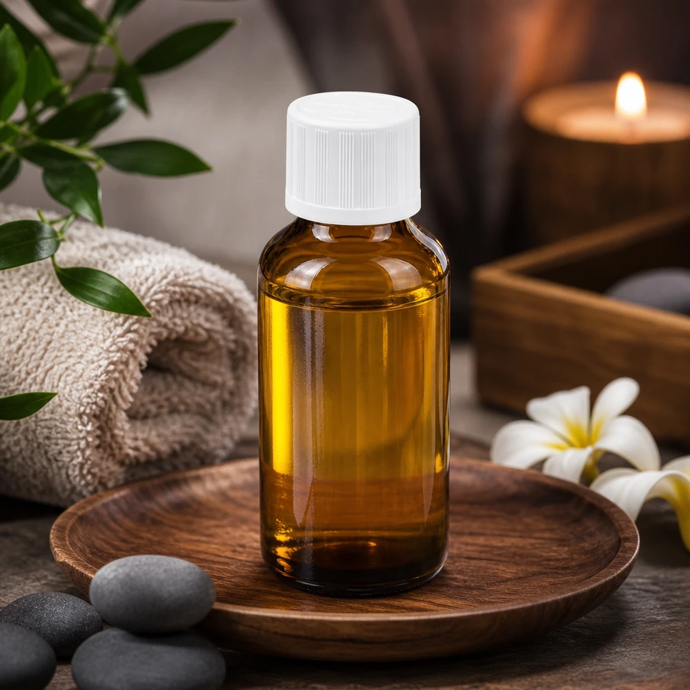30ml láhev 11mm šroubovací uzávěr bílý standardní odolný proti dětem BrownLine UT18/30 Handliche 30ml Flasche aus stabilem Braunglas für Aromatherapie und DIY-Mischungen