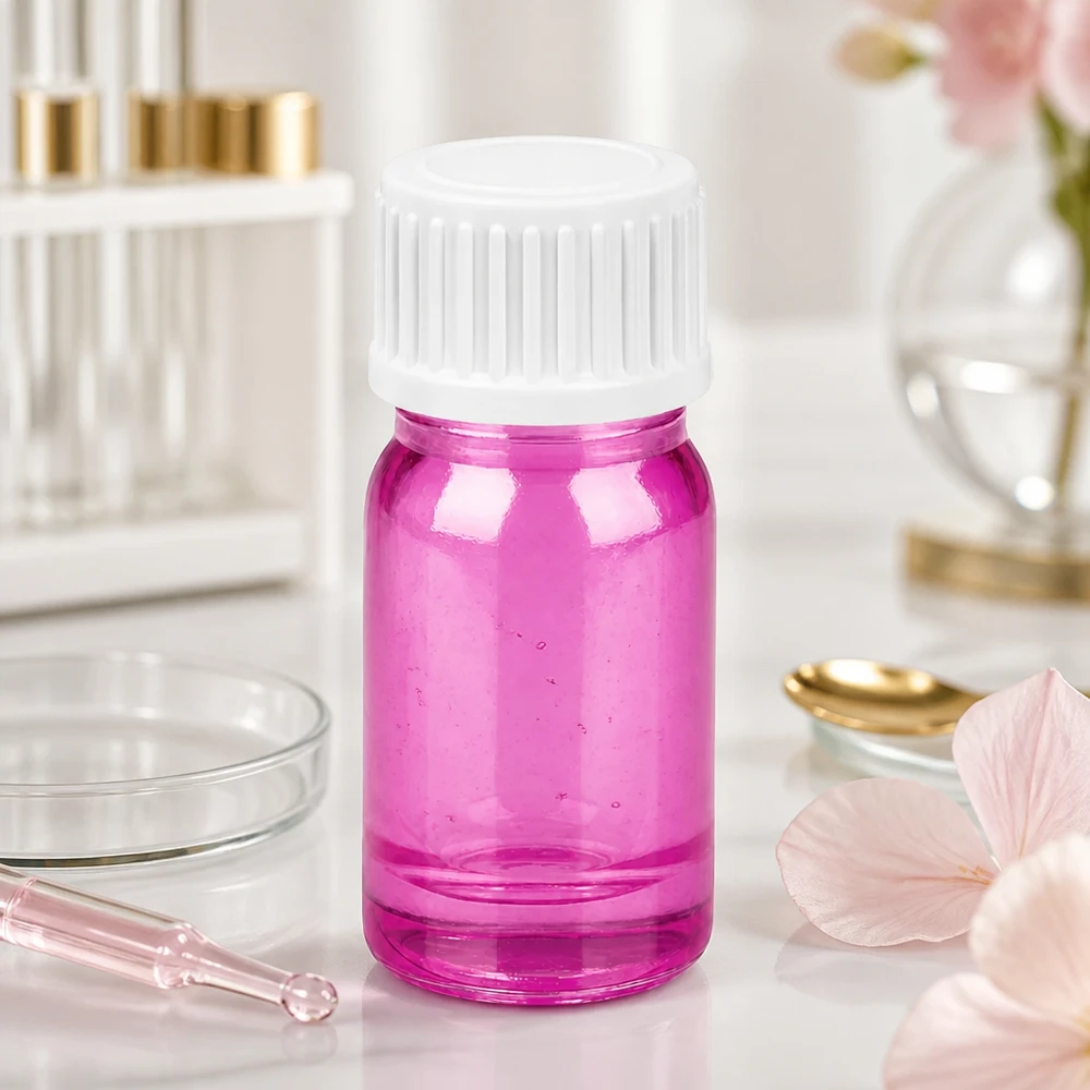 5ml lahvička s kapátkem 0,9 mm bílá standardní PurpleLine UT18/5 5ml Dosierungsflasche lila transparent UT18/5 Gewinde perfekt für flüssige Wirkstoffe STD