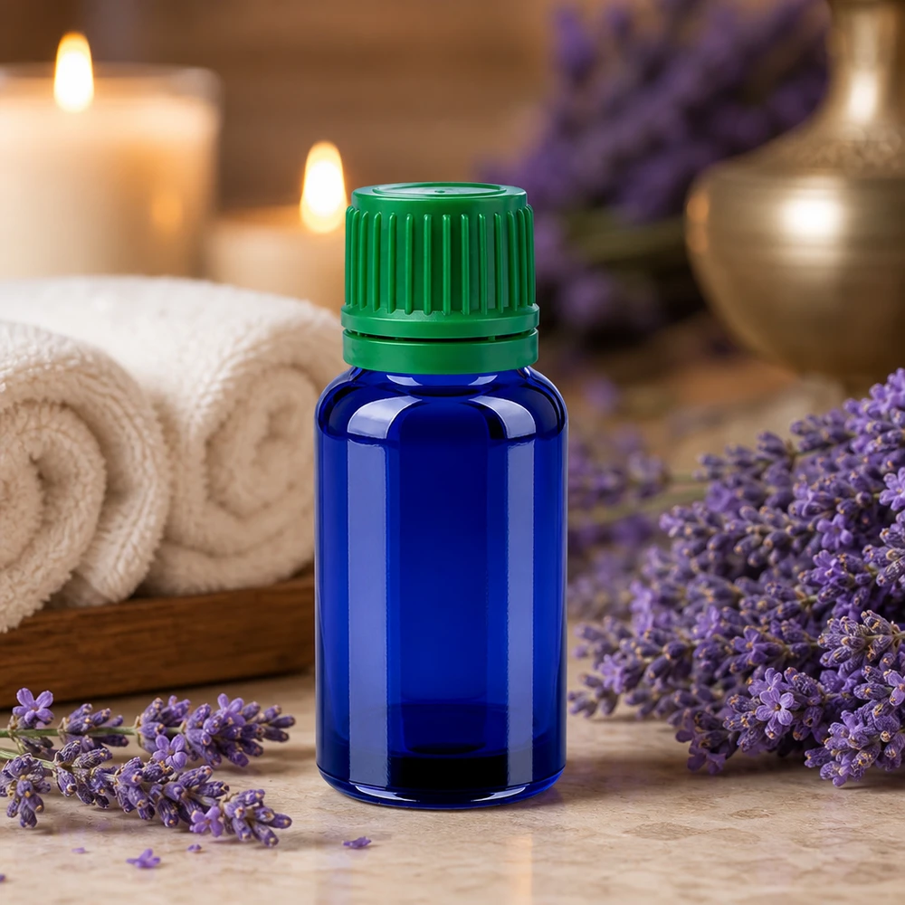 Professionelle 20ml Glasflasche für Massage- und Hautpflegeöle mit sicherem Verschluss