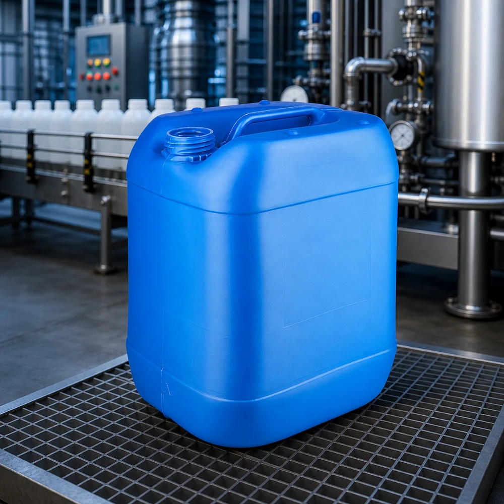 Kanystr 20 litrů modrý bez uzávěru UN-geeigneter Transportkanister 20 Liter blau aus Polyethylen ohne Schraubverschluss