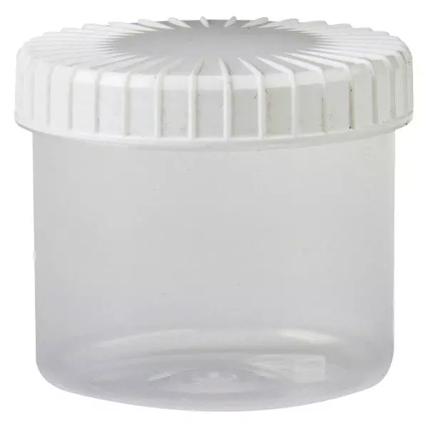 Průhledná šroubovací sklenice 135 ml s drážkovaným uzávěrem