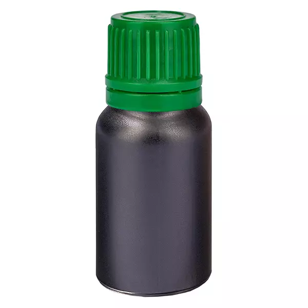 10ml lahvička 11mm šroubovací uzávěr zelený s pojistkou proti manipulaci BlackLine UT18/10 10ml lahvička 11mm šroubovací uzávěr zelený s pojistkou proti manipulaci BlackLine UT18/10