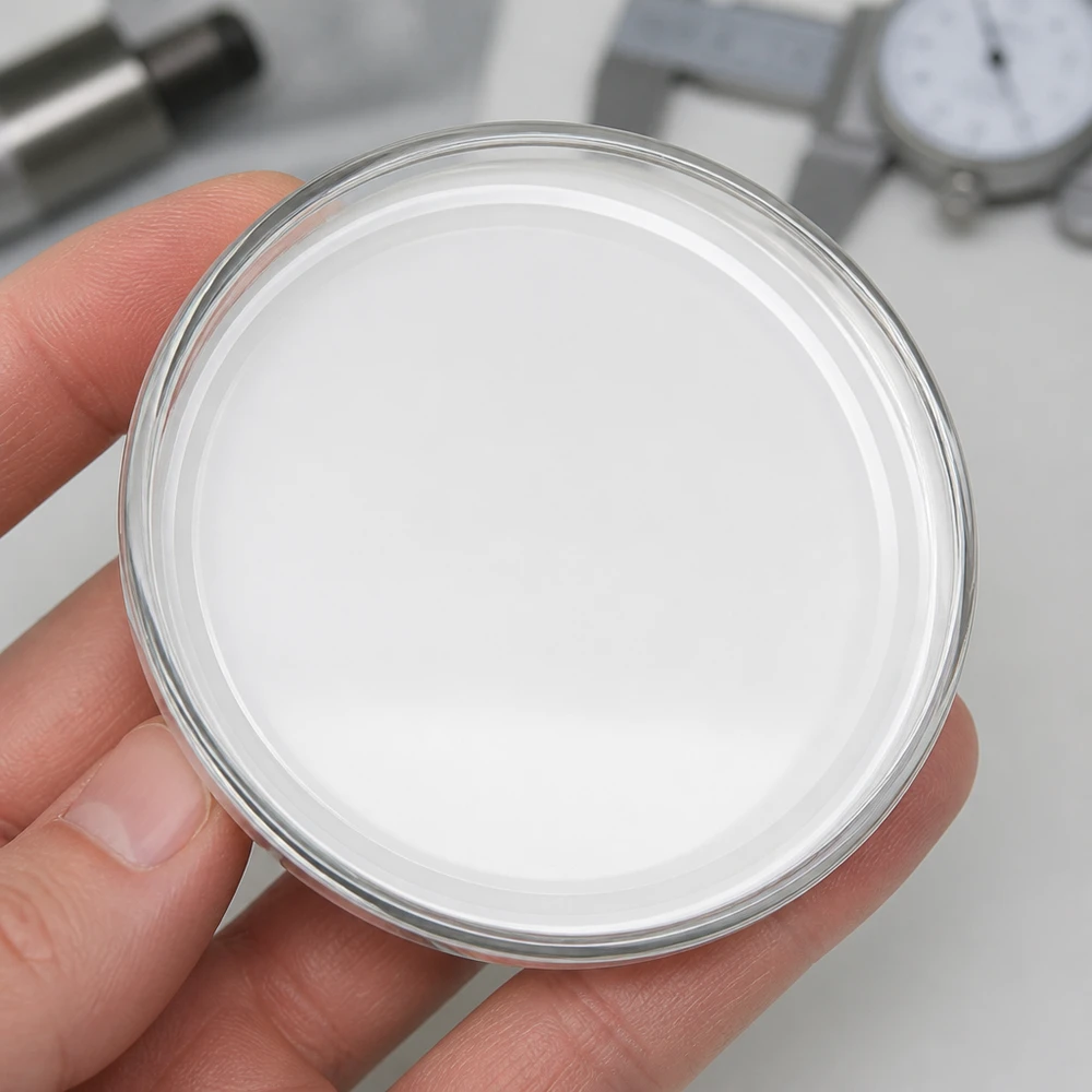 82 mm víčko BasicSeal, bílé, TO82, UNiTWIST, detailní záběr, hladký bílý povrch, stříbrný okraj