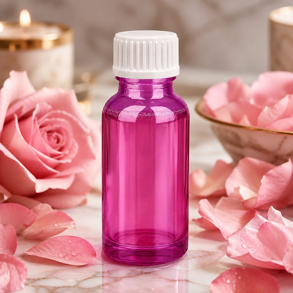 20ml Violettglas-Flasche mit optimaler Größe für Reise und unterwegs Aromatherapie