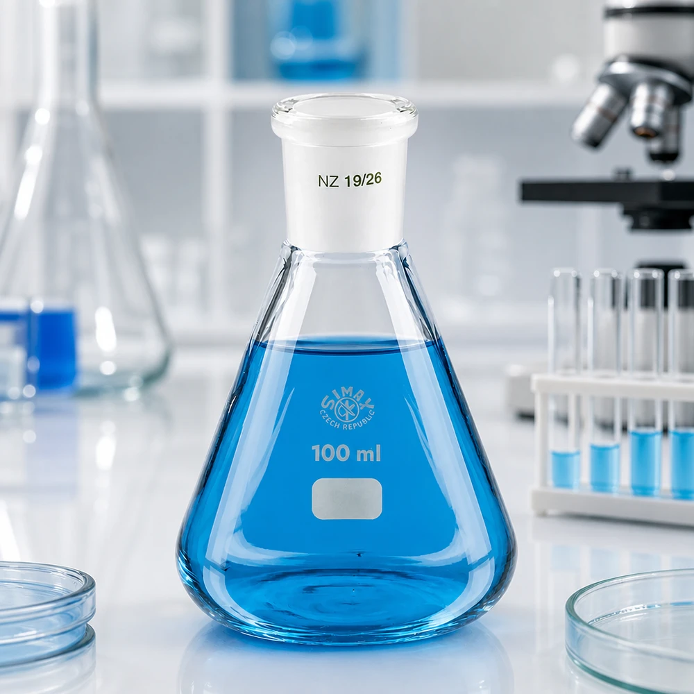 Erlenmeyerova baňka 100 ml se standardním broušeným spojem (19/26)