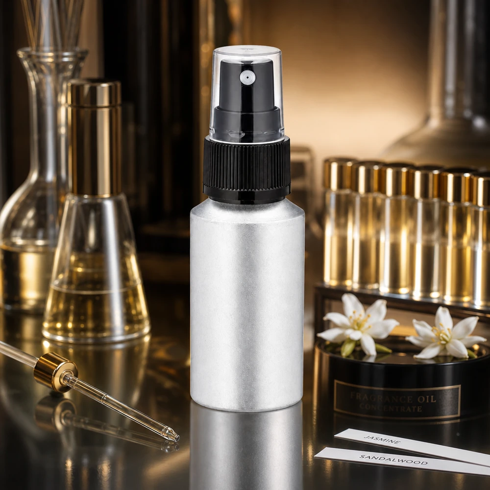 30ml mořená hliníková lahvička s rozprašovačem 30ml Spray-Flasche aus Aluminium mit matter Finish für professionelle Beauty-Anwendungen