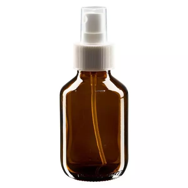 100ml lahvička na léky hnědá, s rozprašovačem s pumpičkou bílá ApoGlas 100ml lahvička na léky hnědá, s rozprašovačem s pumpičkou bílá ApoGlas